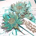 IndigoBlu A6 Red Rubber Stamp - Colour Me - Aster